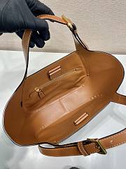 Okify Prada Leather Tote Bag In Caramel 28x20.5x7.5cm  - 2