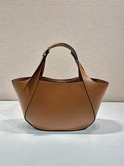 Okify Prada Leather Tote Bag In Caramel 28x20.5x7.5cm  - 4