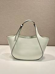 Okify Prada Leather Tote Bag In White 28x20.5x7.5cm  - 3