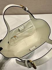 Okify Prada Leather Tote Bag In White 28x20.5x7.5cm  - 2