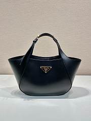 Okify Prada Leather Tote Bag In Black 28x20.5x7.5cm  - 1