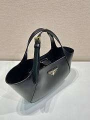 Okify Prada Leather Tote Bag In Black 28x20.5x7.5cm  - 2