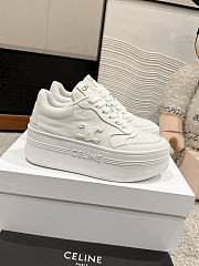 Okify Celine Block Thick Sole Sneakers In White EU35-41 - 1