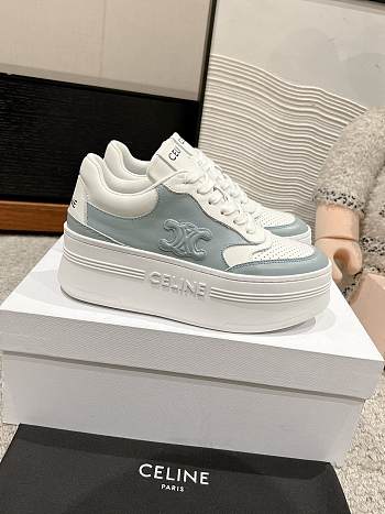 Okify Celine Block Thick Sole Sneakers In Light Blue EU35-41