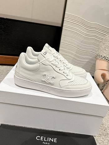 Okify Celine Block Thin Sole Sneakers In White EU35-44