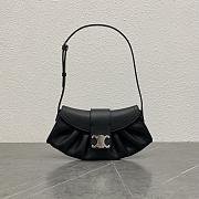 Okify Celine Teen Polly In Black Supple Calfskin Bag 29.5x3x14.5cm - 1