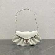 Okify Celine Teen Polly In White Supple Calfskin Bag 29.5x3x14.5cm - 1