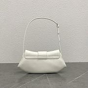 Okify Celine Teen Polly In White Supple Calfskin Bag 29.5x3x14.5cm - 4