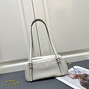 Okify Versace Tag Bowling Shoulder Bag In White 27x12x10cm  - 4