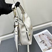 Okify Versace Tag Hobo Handbag In White 23x16x11cm  - 2