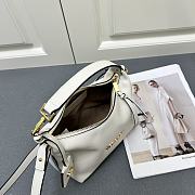 Okify Versace Tag Hobo Handbag In White 23x16x11cm  - 6