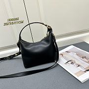 Okify Versace Tag Hobo Handbag In Black 23x16x11cm  - 5