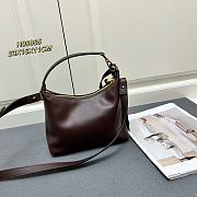 Okify Versace Tag Hobo Handbag In Dark Brown 23x16x11cm  - 2