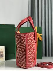 Okify Goyard Belharra Bag In Red With Ribbon Heart 18x14x24cm  - 5