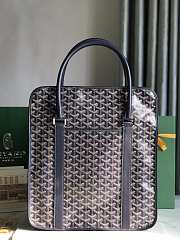 Okify Goyard Bourgogne Bag In Dark Blue 35x39x11cm  - 1