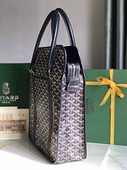 Okify Goyard Bourgogne Bag In Dark Blue 35x39x11cm  - 3