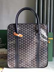 Okify Goyard Bourgogne Bag In Dark Blue 35x39x11cm  - 5