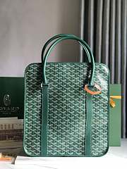 Okify Goyard Bourgogne Bag In Green 35x39x11cm  - 3