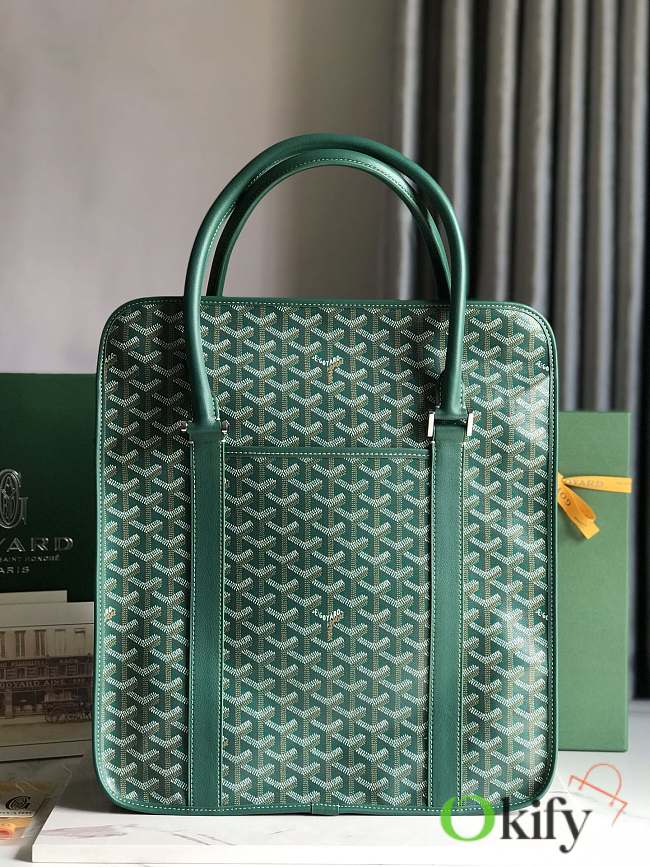 Okify Goyard Bourgogne Bag In Green 35x39x11cm  - 1