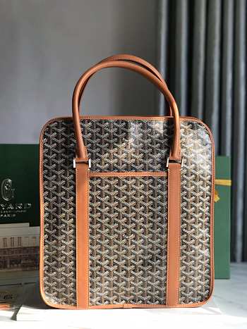 Okify Goyard Bourgogne Bag In Brown 35x39x11cm 