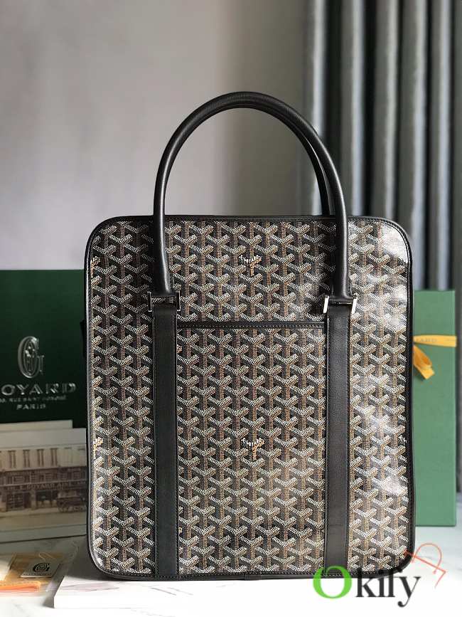 Okify Goyard Bourgogne Bag In Black 35x39x11cm  - 1