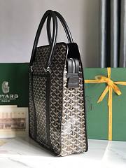 Okify Goyard Bourgogne Bag In Black 35x39x11cm  - 4