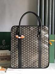 Okify Goyard Bourgogne Bag In Black 35x39x11cm  - 5