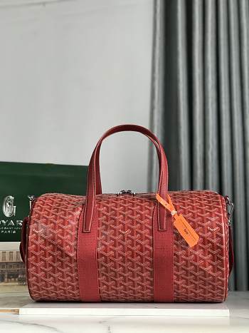 Okify Goyard Barrel 40 Sports Bag In Red 40x23x23cm 