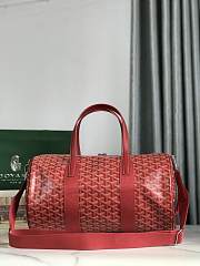 Okify Goyard Barrel 40 Sports Bag In Red 40x23x23cm  - 6