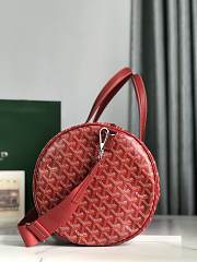 Okify Goyard Barrel 40 Sports Bag In Red 40x23x23cm  - 5