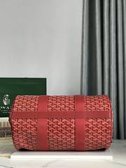 Okify Goyard Barrel 40 Sports Bag In Red 40x23x23cm  - 4