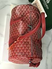 Okify Goyard Barrel 40 Sports Bag In Red 40x23x23cm  - 3