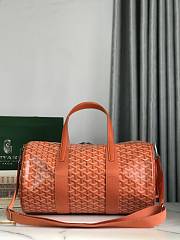 Okify Goyard Barrel 40 Sports Bag In Orange 40x23x23cm  - 4