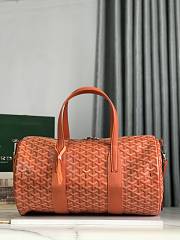 Okify Goyard Barrel 40 Sports Bag In Orange 40x23x23cm  - 1