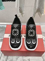 Okify Roger Vivier Viv' On The Run Sneakers In Black EU35-40  - 1