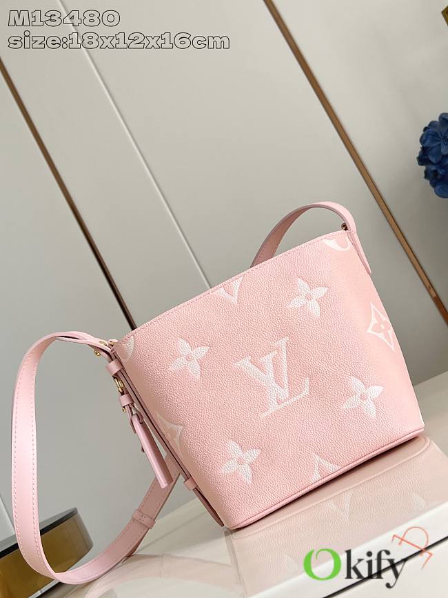 Okify Louis Vuitton All In BB Monogram Empreinte In Pink M13480 18x12x16cm - 1