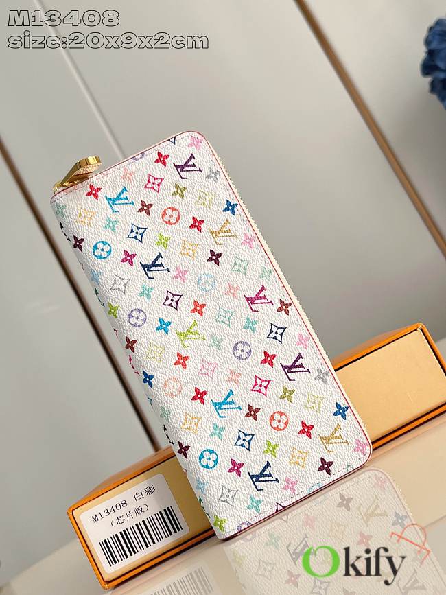 Okify Louis Vuitton LV x TM Clémence Wallet M13408 In White 20x9x2cm - 1