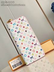 Okify Louis Vuitton LV x TM Clémence Wallet M13408 In White 20x9x2cm - 1