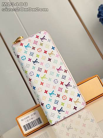 Okify Louis Vuitton LV x TM Clémence Wallet M13408 In White 20x9x2cm