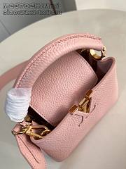 Okify Louis Vuitton Mini Capucines Taurillon M23792 In Pink 21x14x8cm - 4