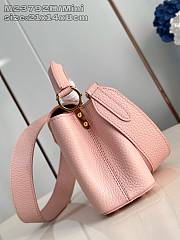 Okify Louis Vuitton Mini Capucines Taurillon M23792 In Pink 21x14x8cm - 2