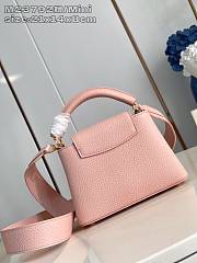 Okify Louis Vuitton Mini Capucines Taurillon M23792 In Pink 21x14x8cm - 3