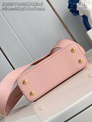 Okify Louis Vuitton Mini Capucines Taurillon M23792 In Pink 21x14x8cm - 5