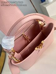 Okify Louis Vuitton BB Capucines Taurillon M23792 In Pink 27x18x9cm  - 5