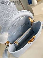 Okify Louis Vuitton BB Capucines Taurillon M24545 In Light Blue 27x18x9cm  - 5