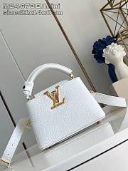 Okify Louis Vuitton Mini Capucines Bag M24673 In White 21x14x8cm - 1