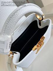 Okify Louis Vuitton Mini Capucines Bag M24673 In White 21x14x8cm - 5