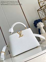 Okify Louis Vuitton BB Capucines Bag M24673 In White 27x18x9cm  - 1