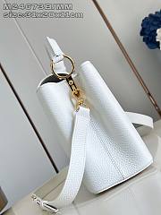 Okify Louis Vuitton MM Capucines Bag M24673 In White 31x20x11cm  - 3