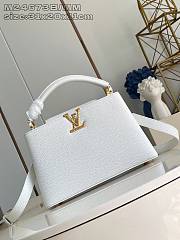 Okify Louis Vuitton MM Capucines Bag M24673 In White 31x20x11cm  - 1